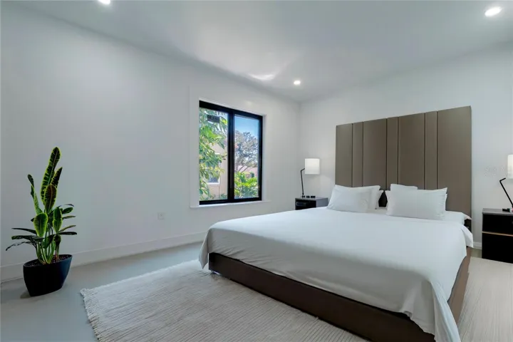 Virtually staged 2nd bedroom