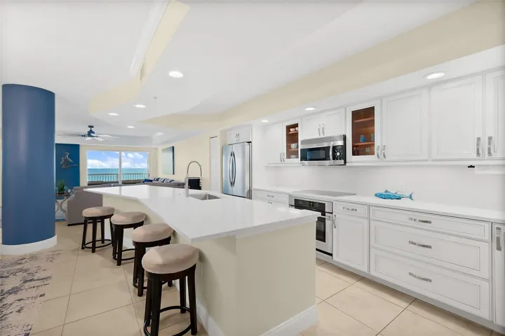 Large kitchen island