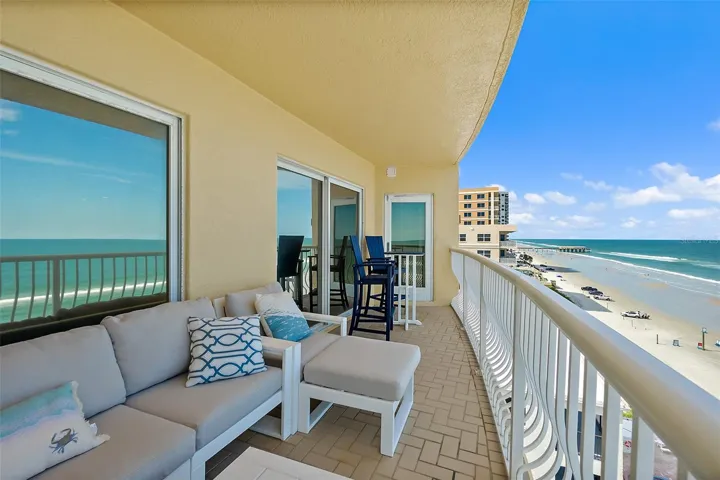 Oceanfront balcony
