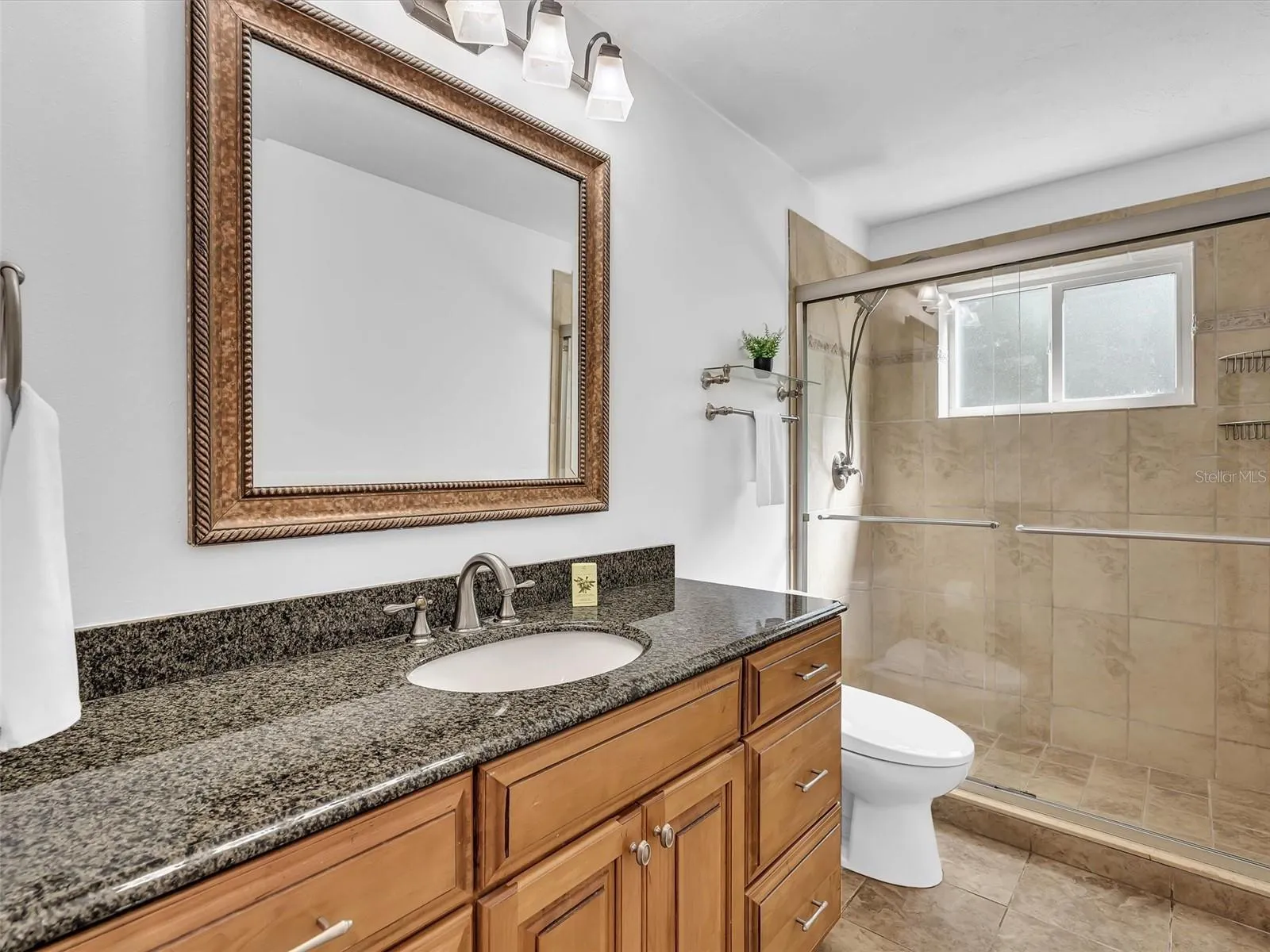 Guest Bath with granite counter