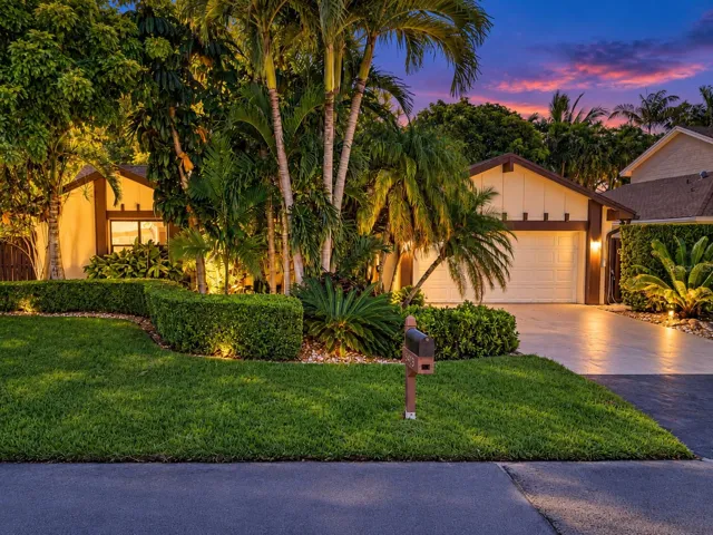 Private and shaded single story home in Lakes of the Meadows