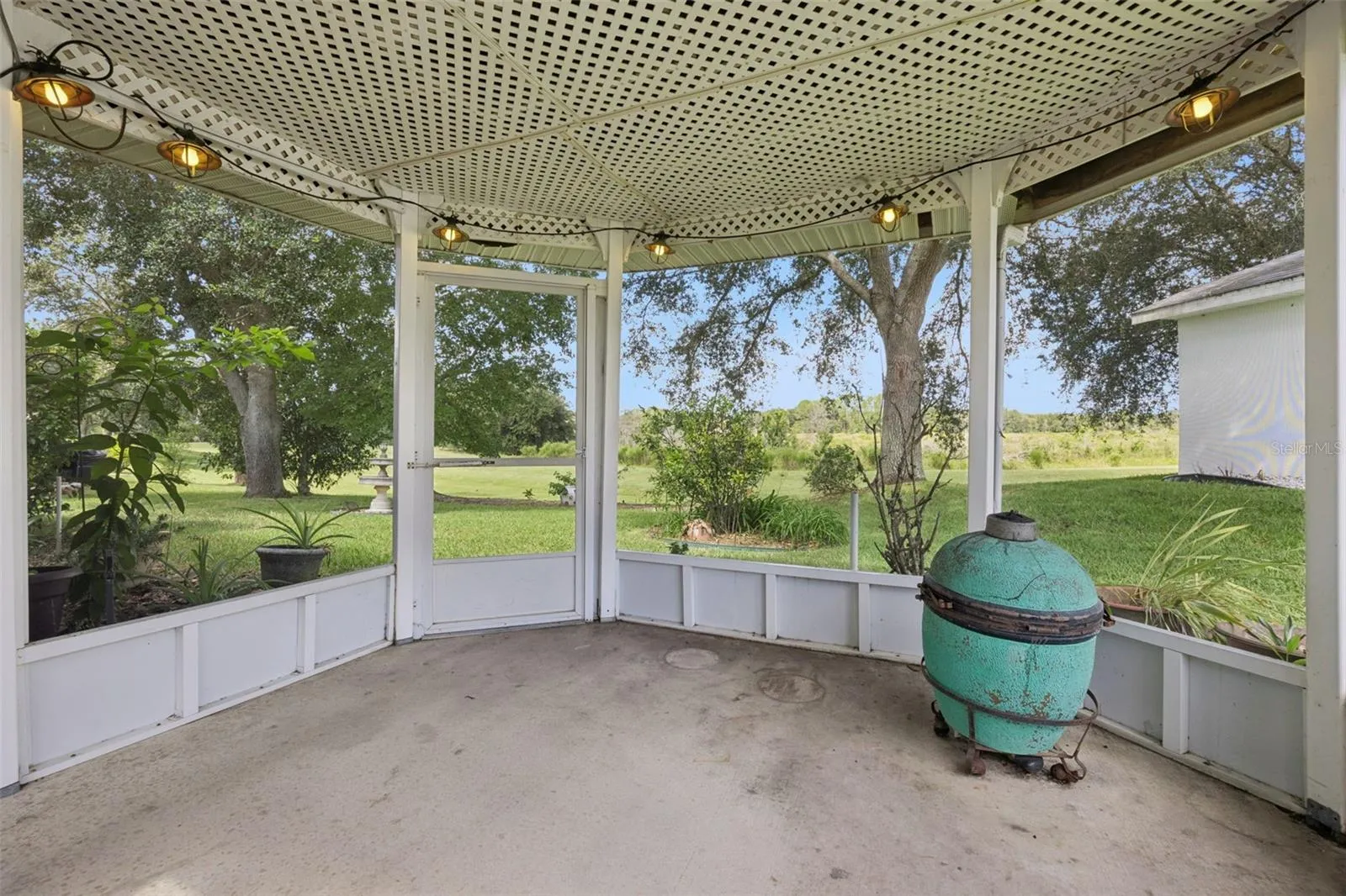 Screened-in gazebo
