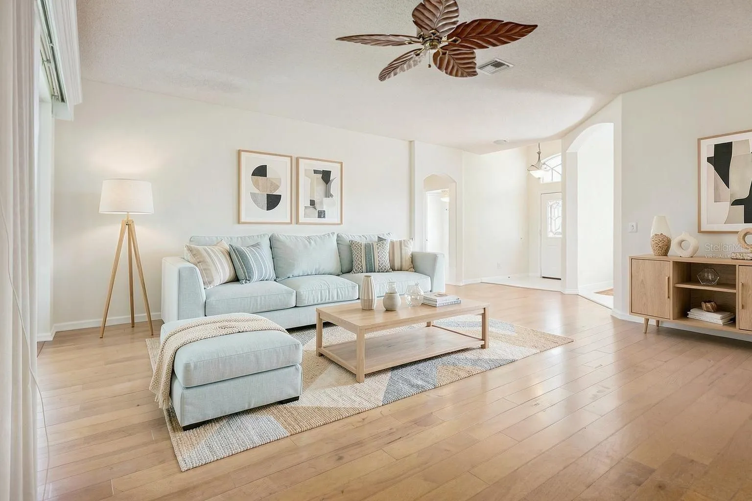 Virtually Staged Living room