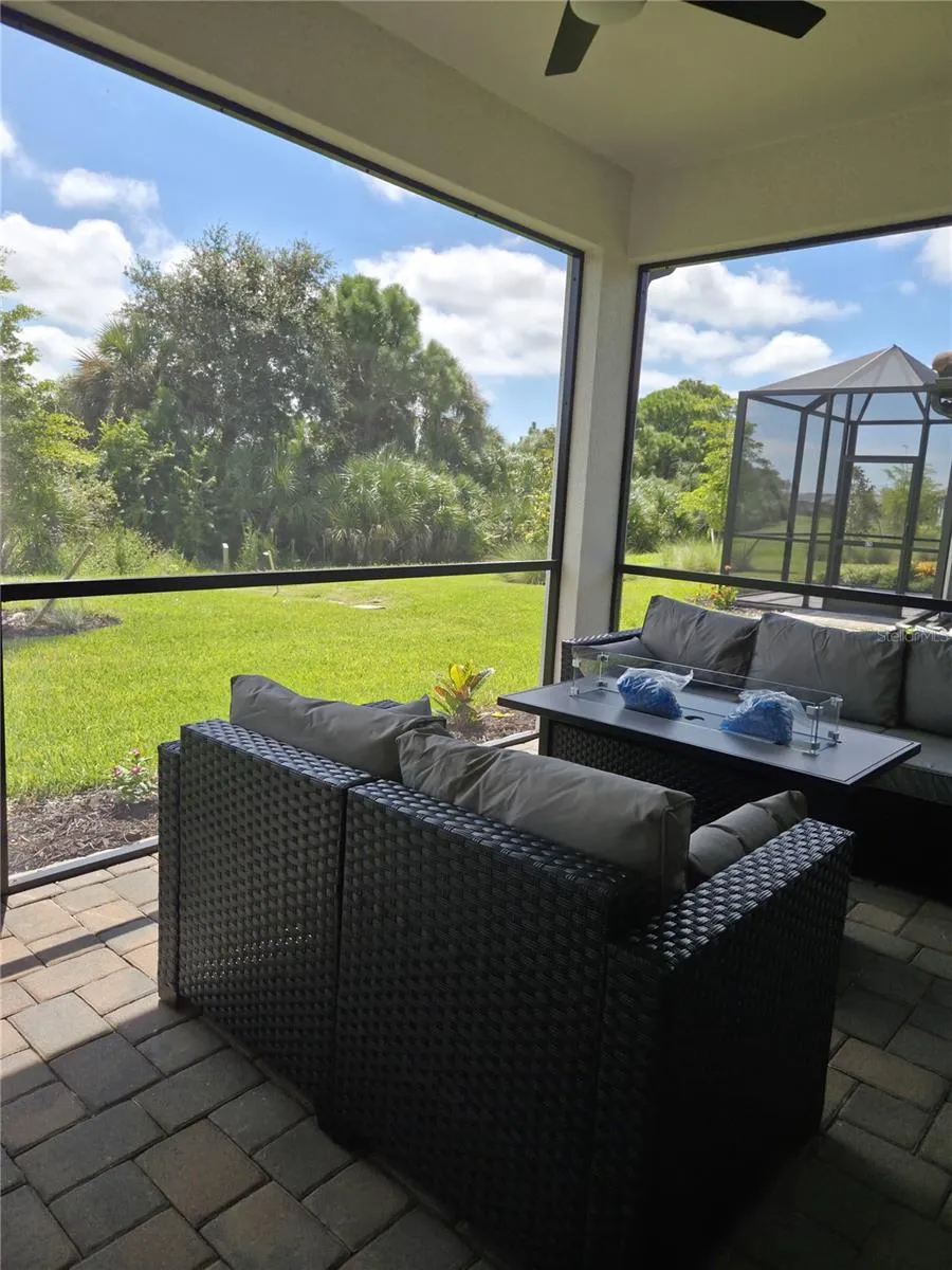 Lanai with Fire Table