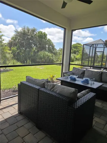 Lanai with Fire Table