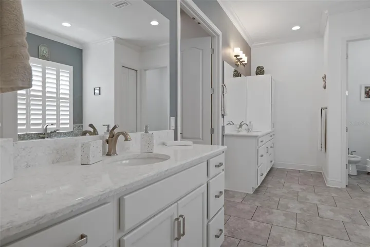 split vanity with built ins