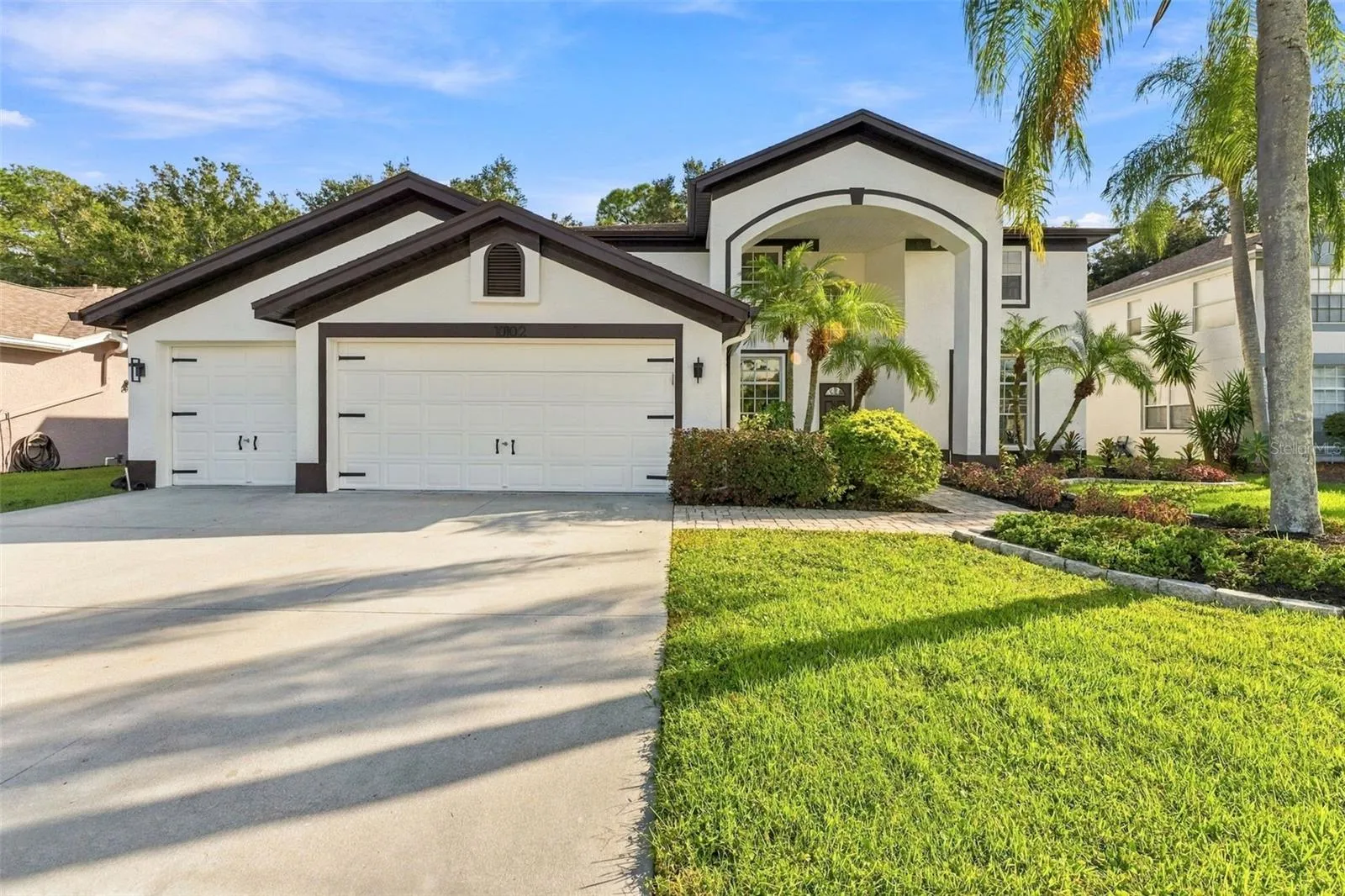 Excellent curb appeal with fresh new landscaping