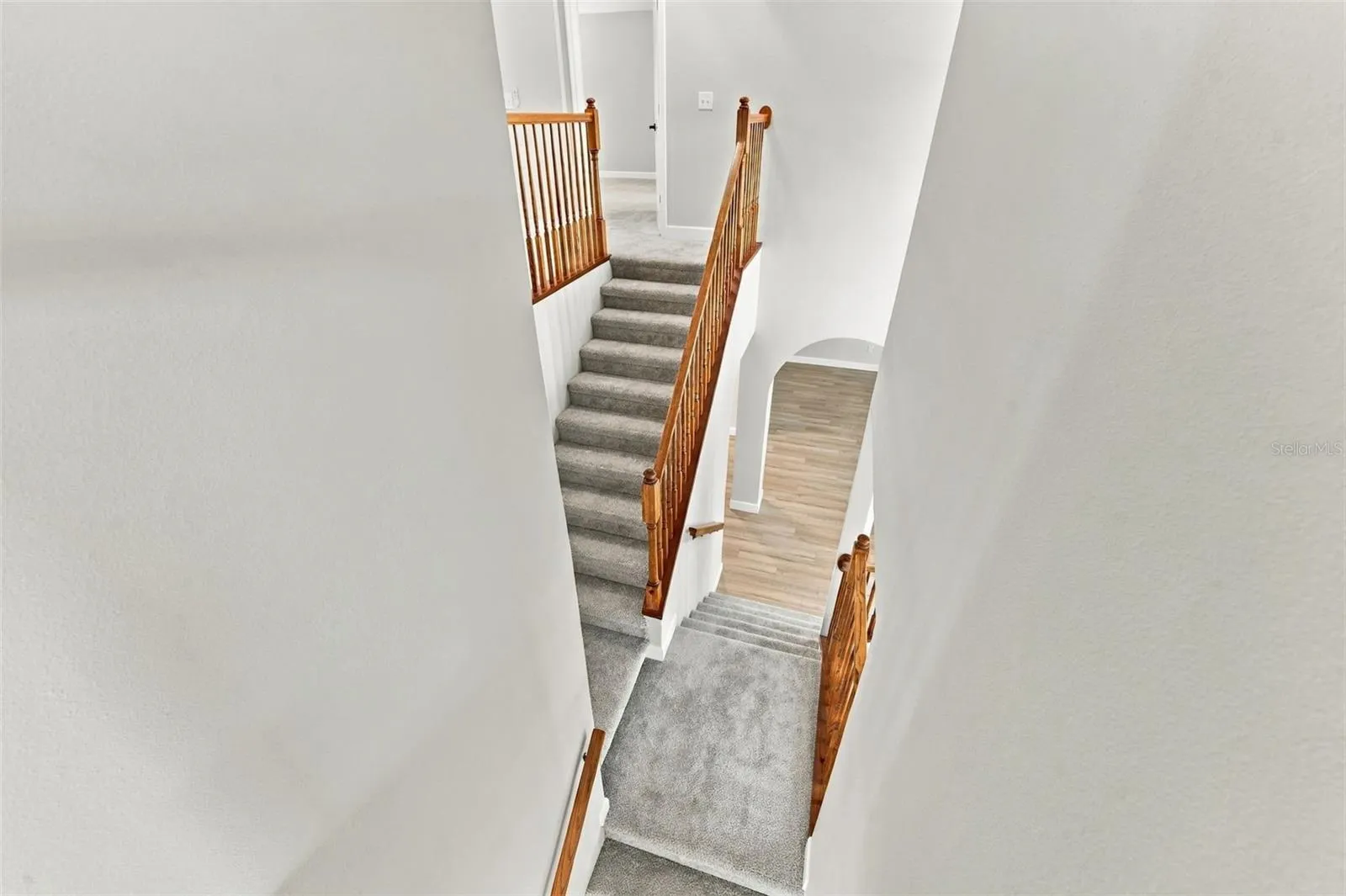 Grand staircase adds character to the home