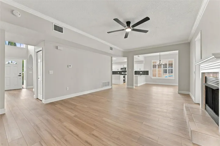 Beautiful new luxury vinyl plank flooring throughout