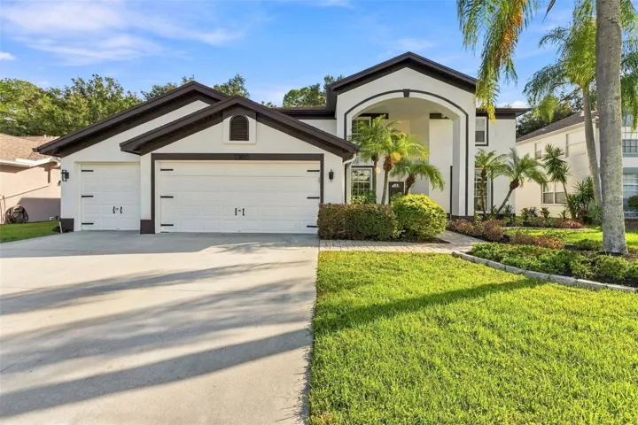 Excellent curb appeal with fresh new landscaping