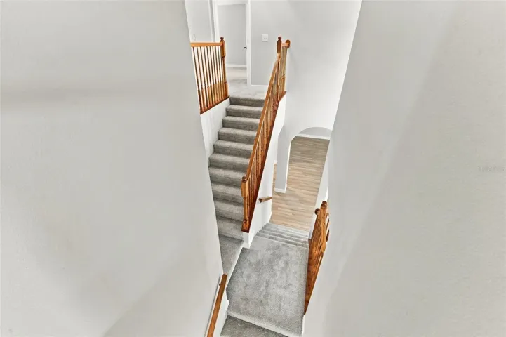 Grand staircase adds character to the home
