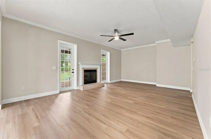 Generous family room with space for all your furniture