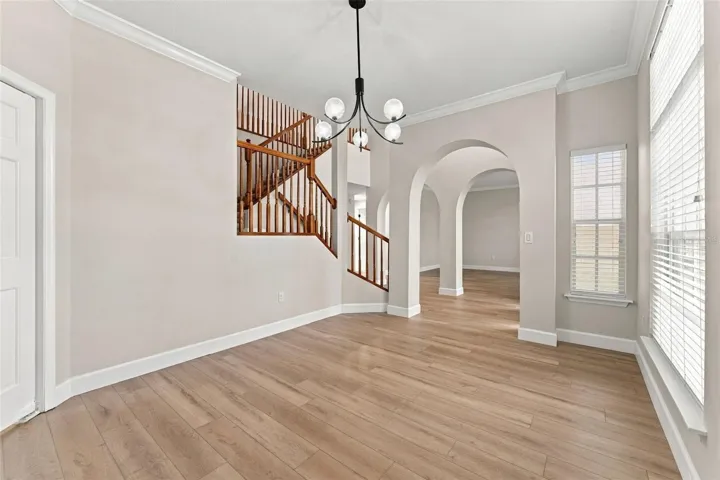 Dining room area at the front of the house