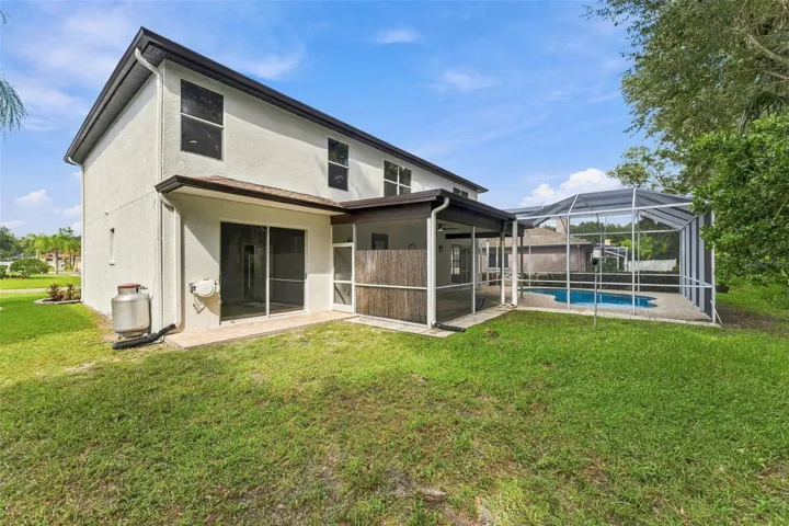 Backyard view of your home