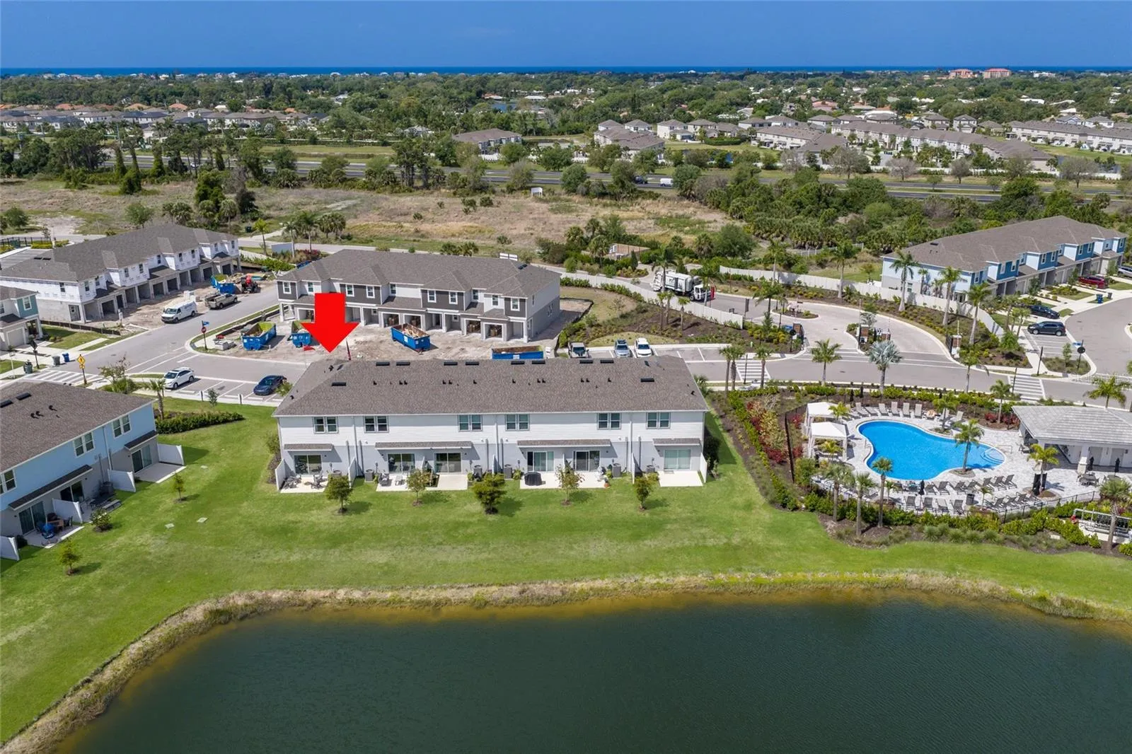 Adding to the rear east exposure is the incredible view overlooking the beautiful community lake!