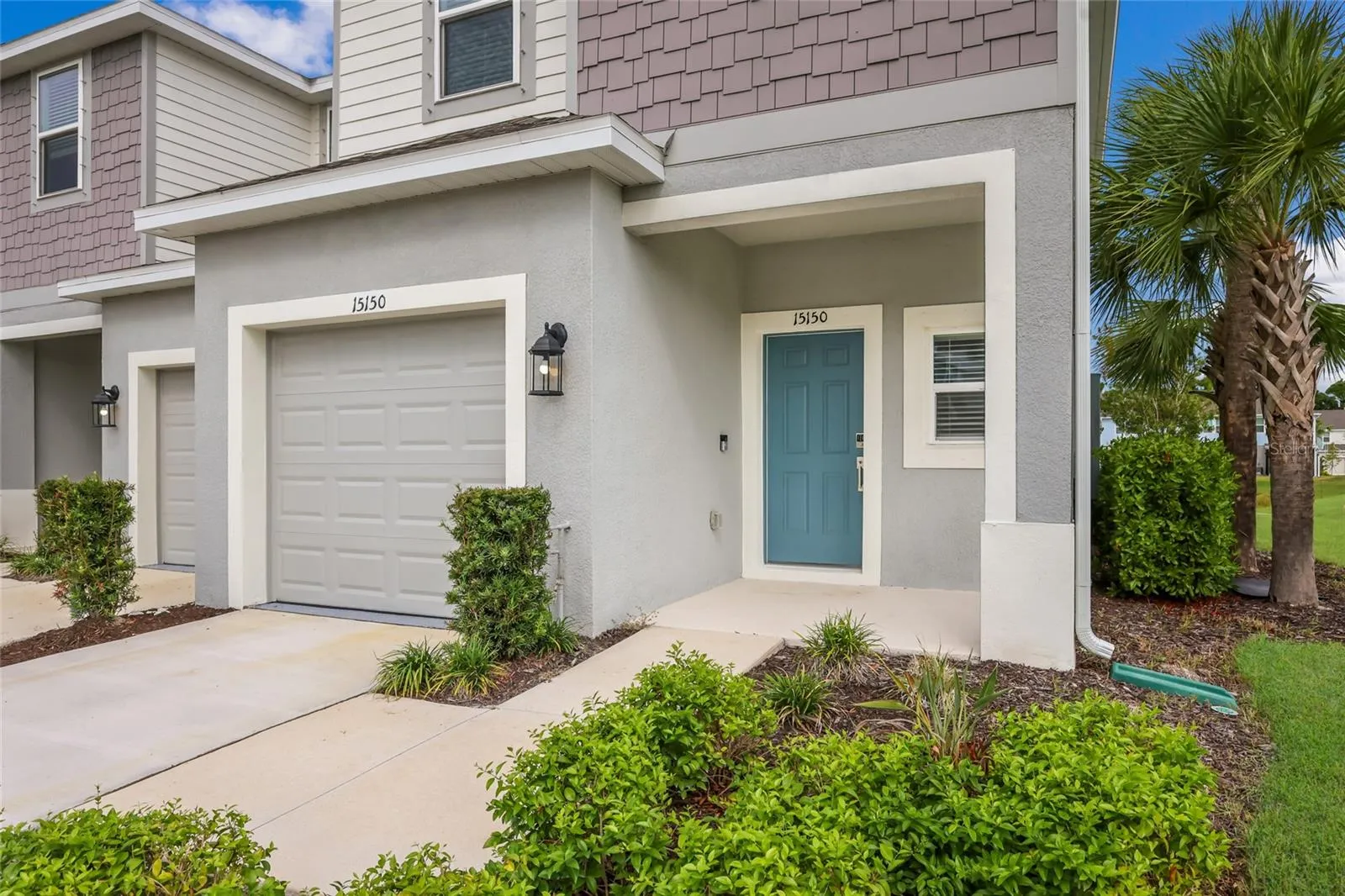 The front entry provides a warm entrance to welcome family and friends and has a soft and neutral color scheme perfect for Florida! The entry also includes a Ring doorbell as well as a keyless entry pad!