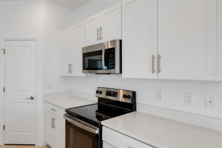Stainless steel appliances throughout the kitchen finish the amazing kitchen look!