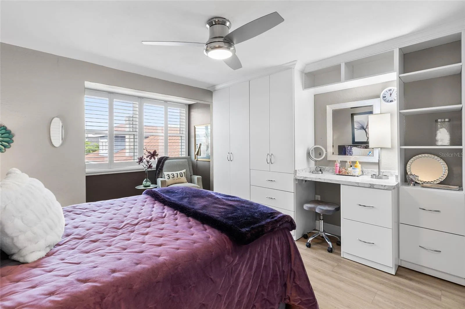 More intentional storage built in the bedroom