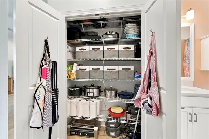 Extra pantry closet also part of the kitchen