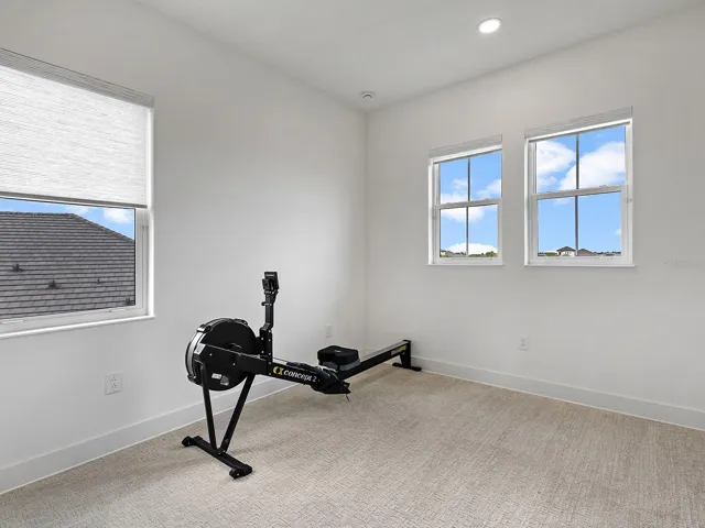 Guest Bed 4 is used as a home gym