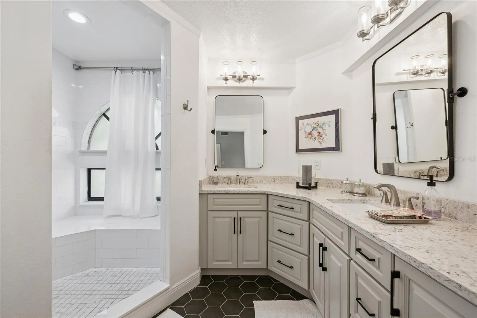 Master bathroom walk in shower