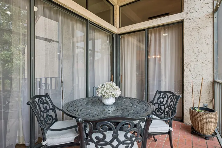 Screened-in back porch