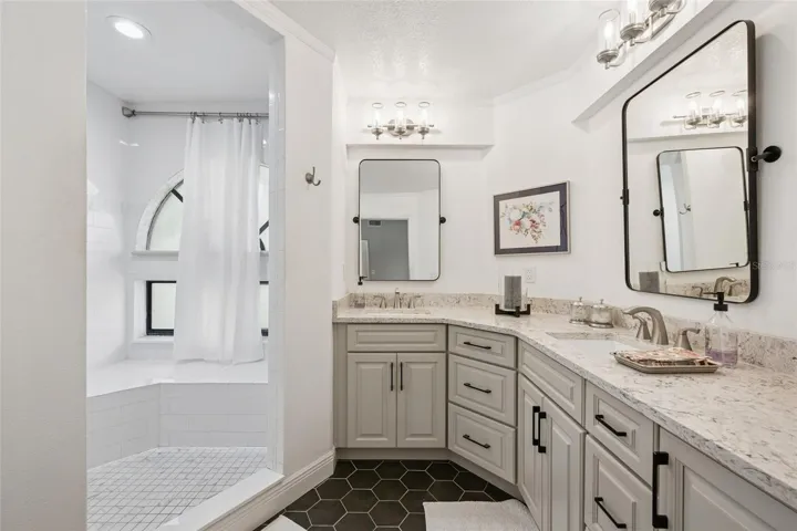 Master bathroom walk in shower