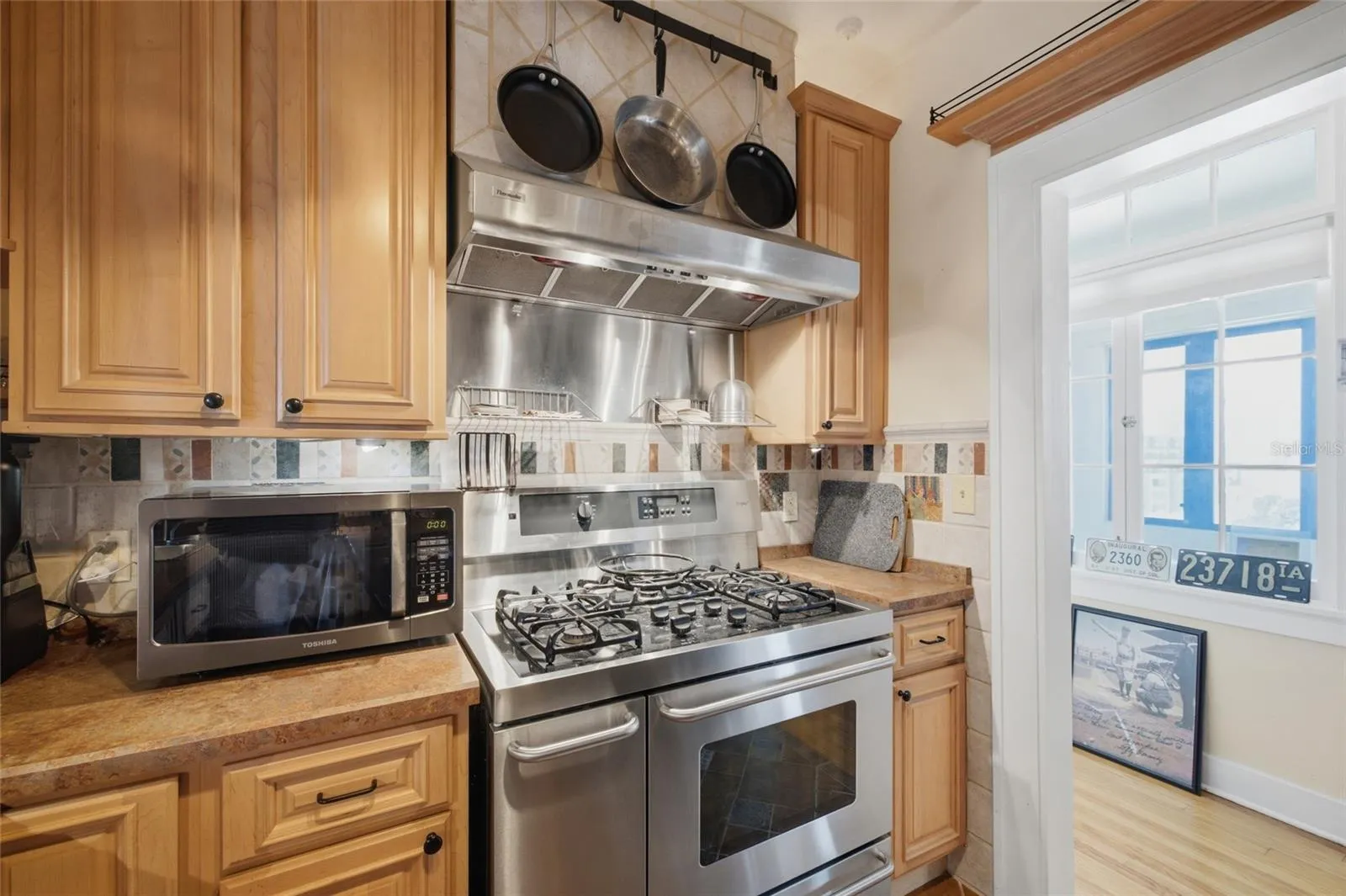 Chefs Kitchen with Stainless Steel Appliances