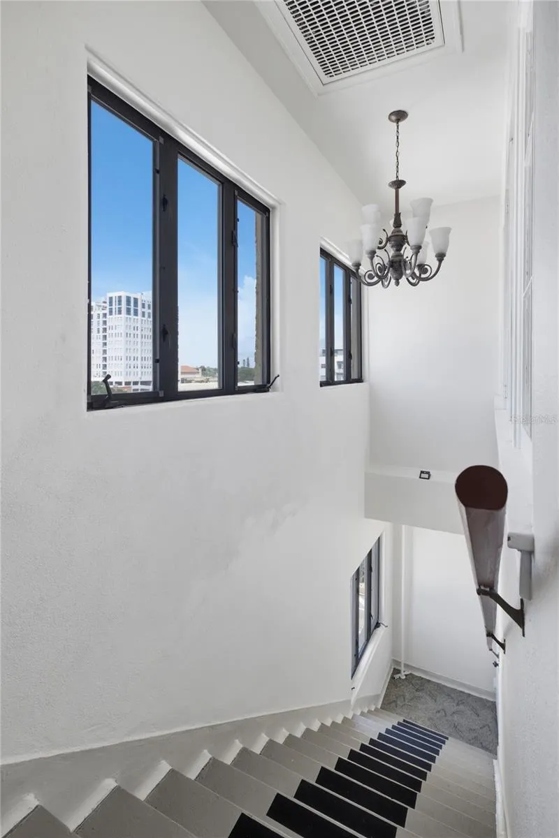 Private stairwell to the unit from the 6th floor