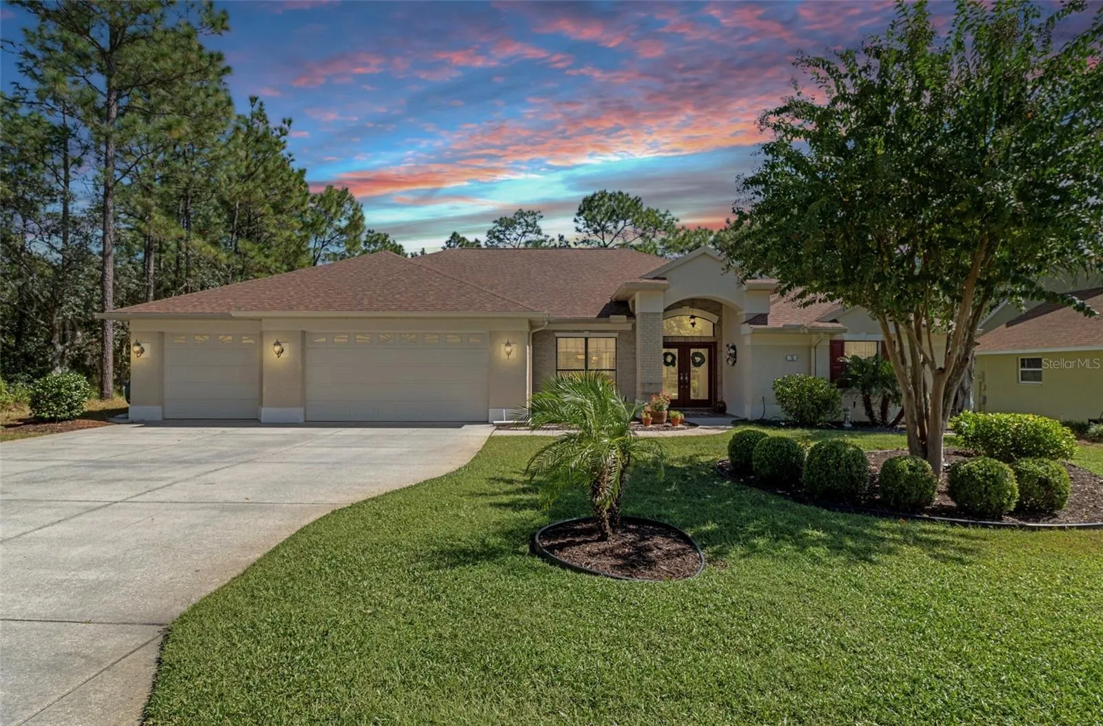 Front exterior of home- dusk