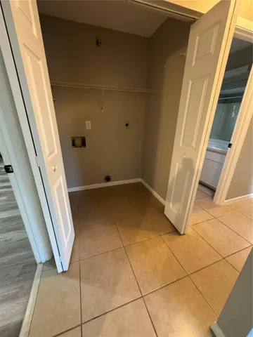 Laundry closet