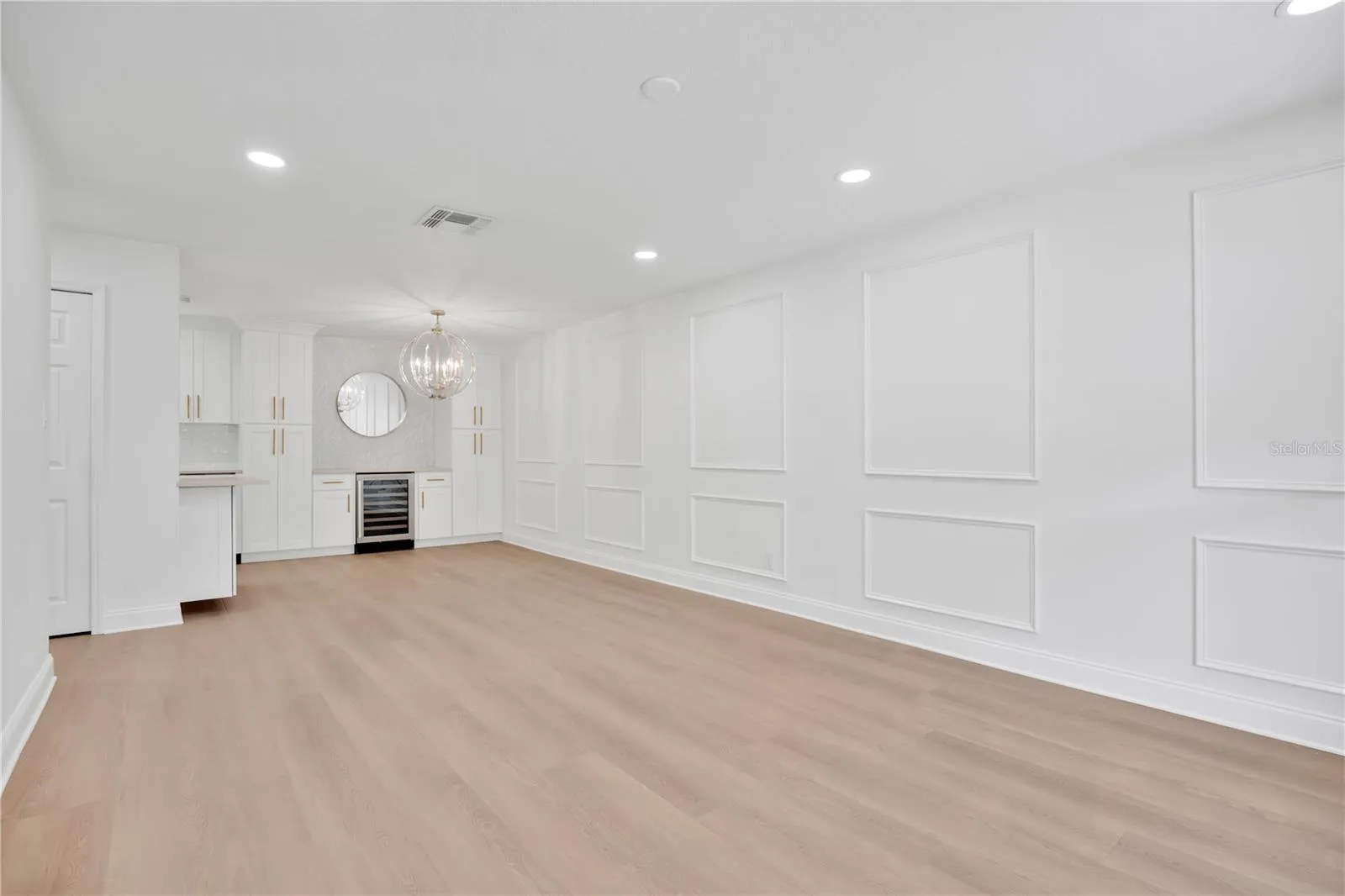 Expensive family room with millwork