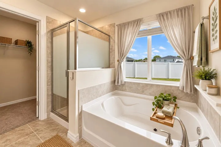 Virtually Staged_1444 Mattie Pointe_Primary Bathroom_window View
