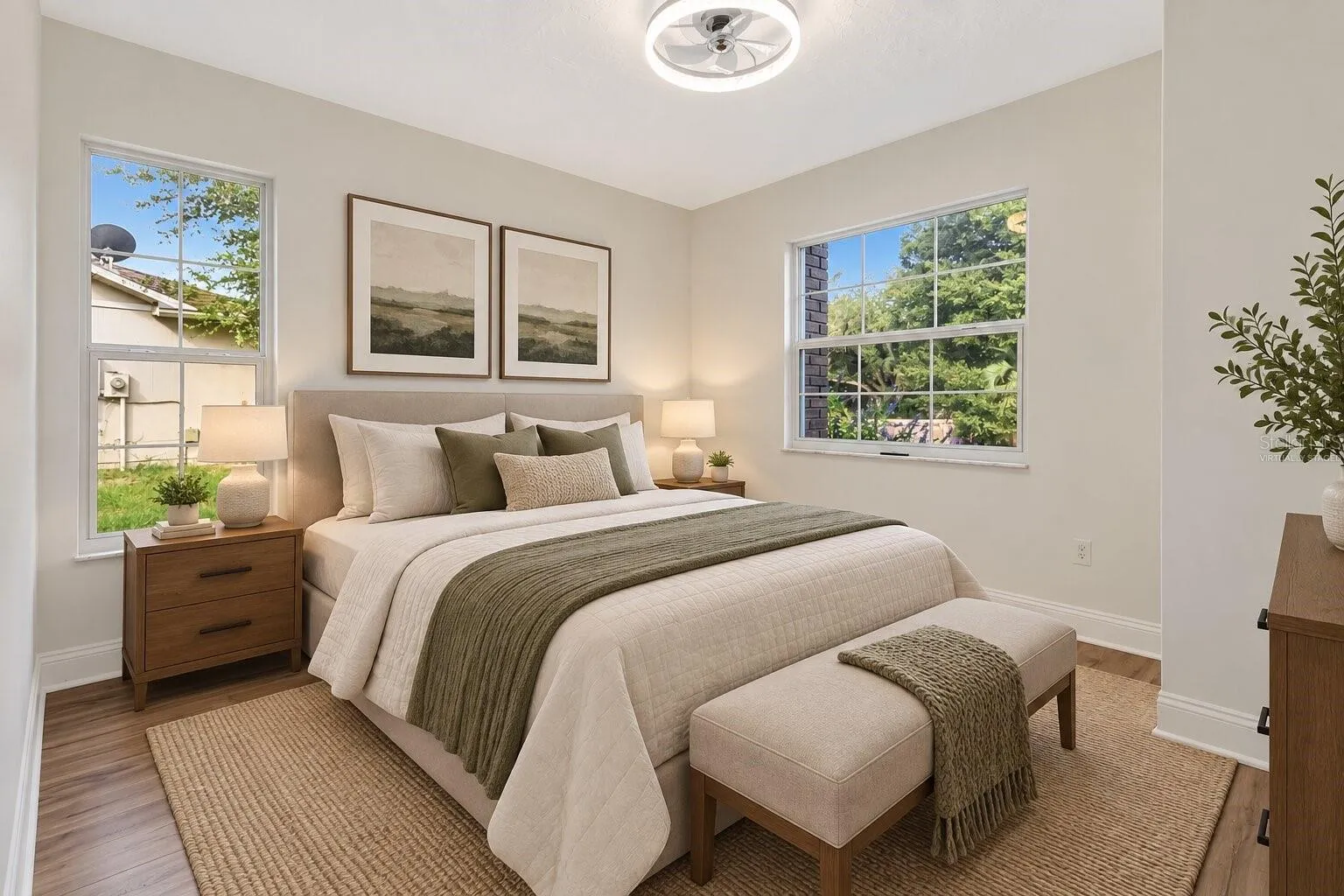 Virtually Staged Bedroom 2