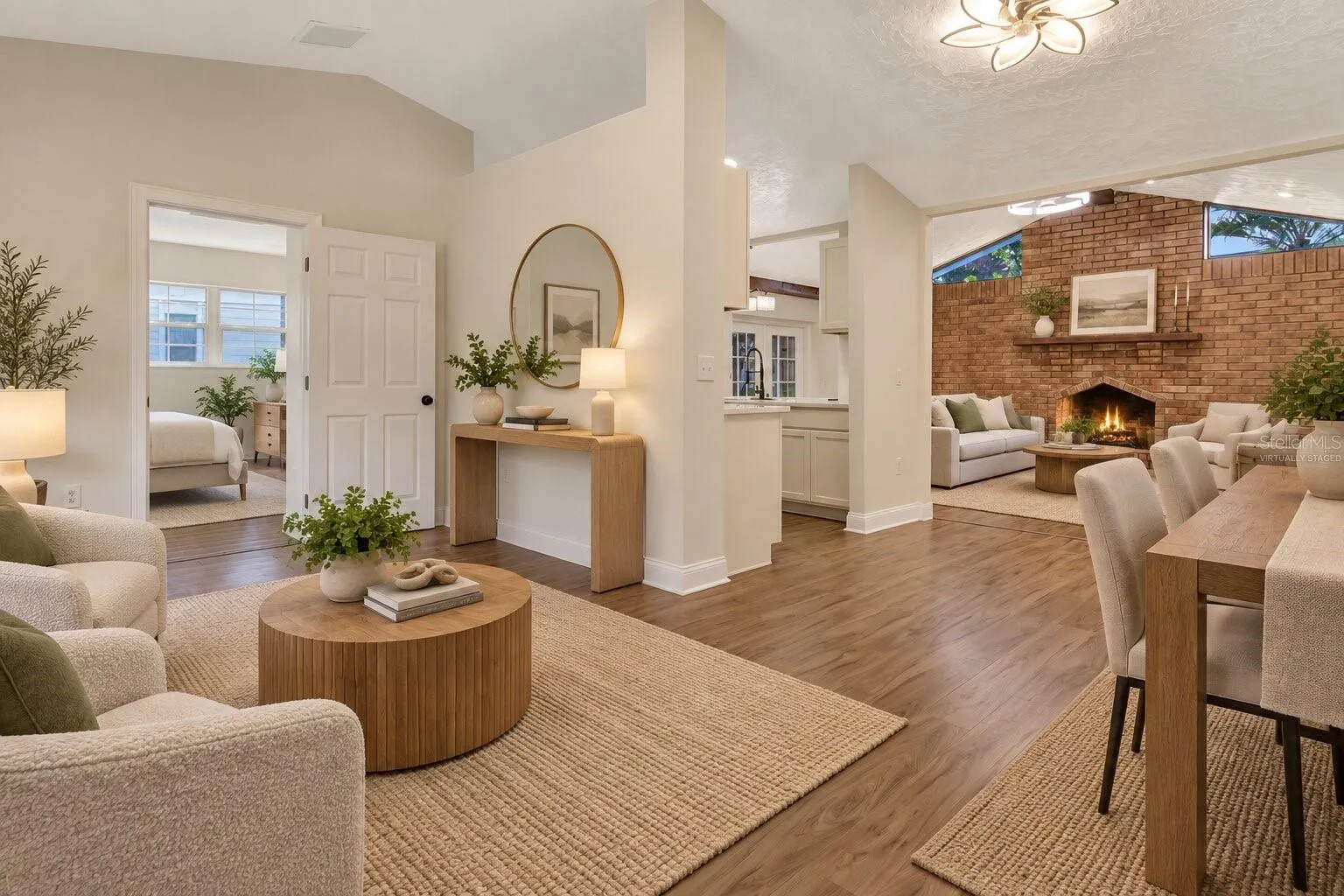 Virtually Staged Living Room