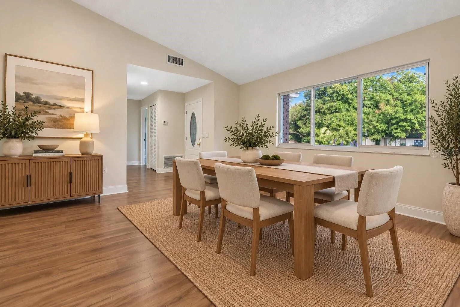 Virtually Staged Dining Area