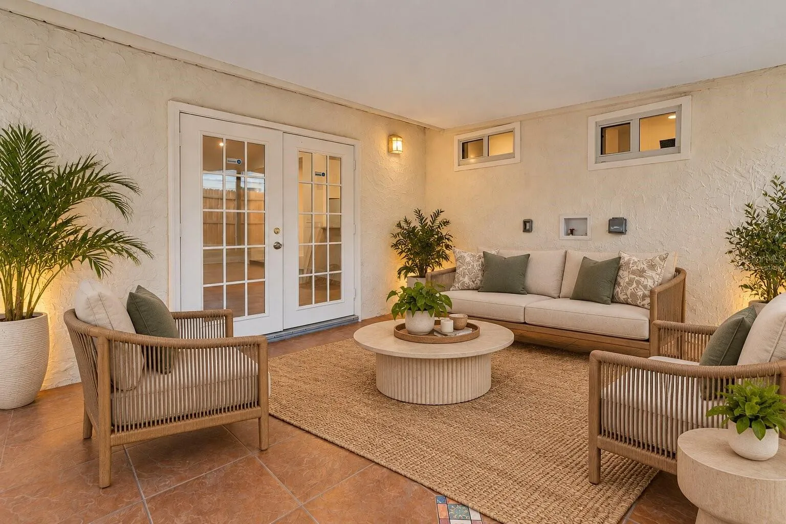 Virtually Staged Lanai