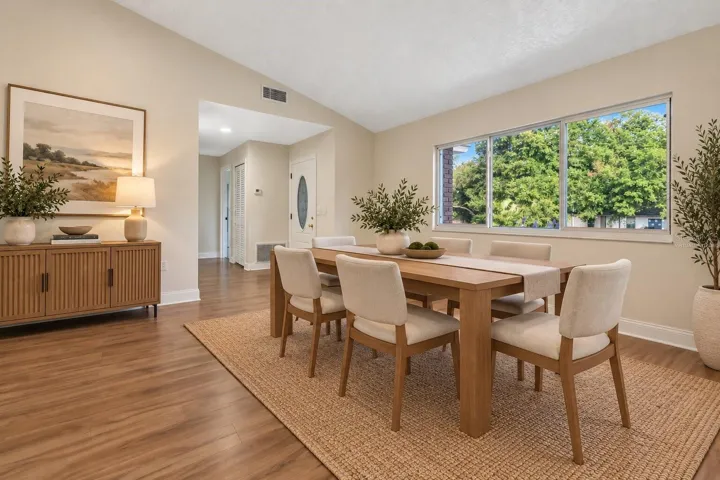 Virtually Staged Dining Area
