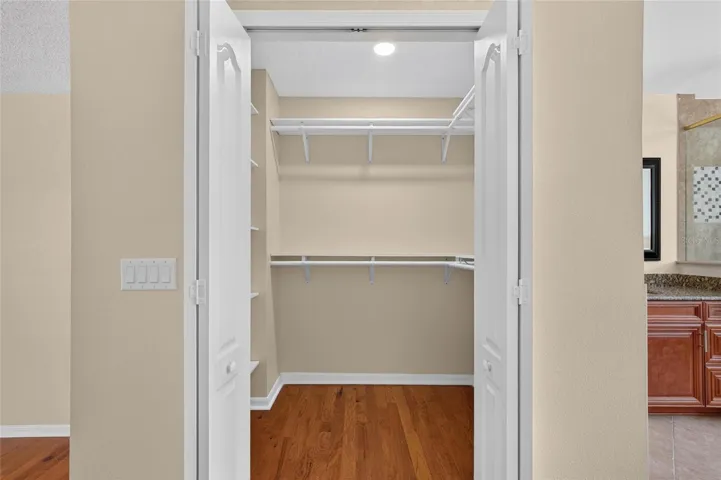 his closet