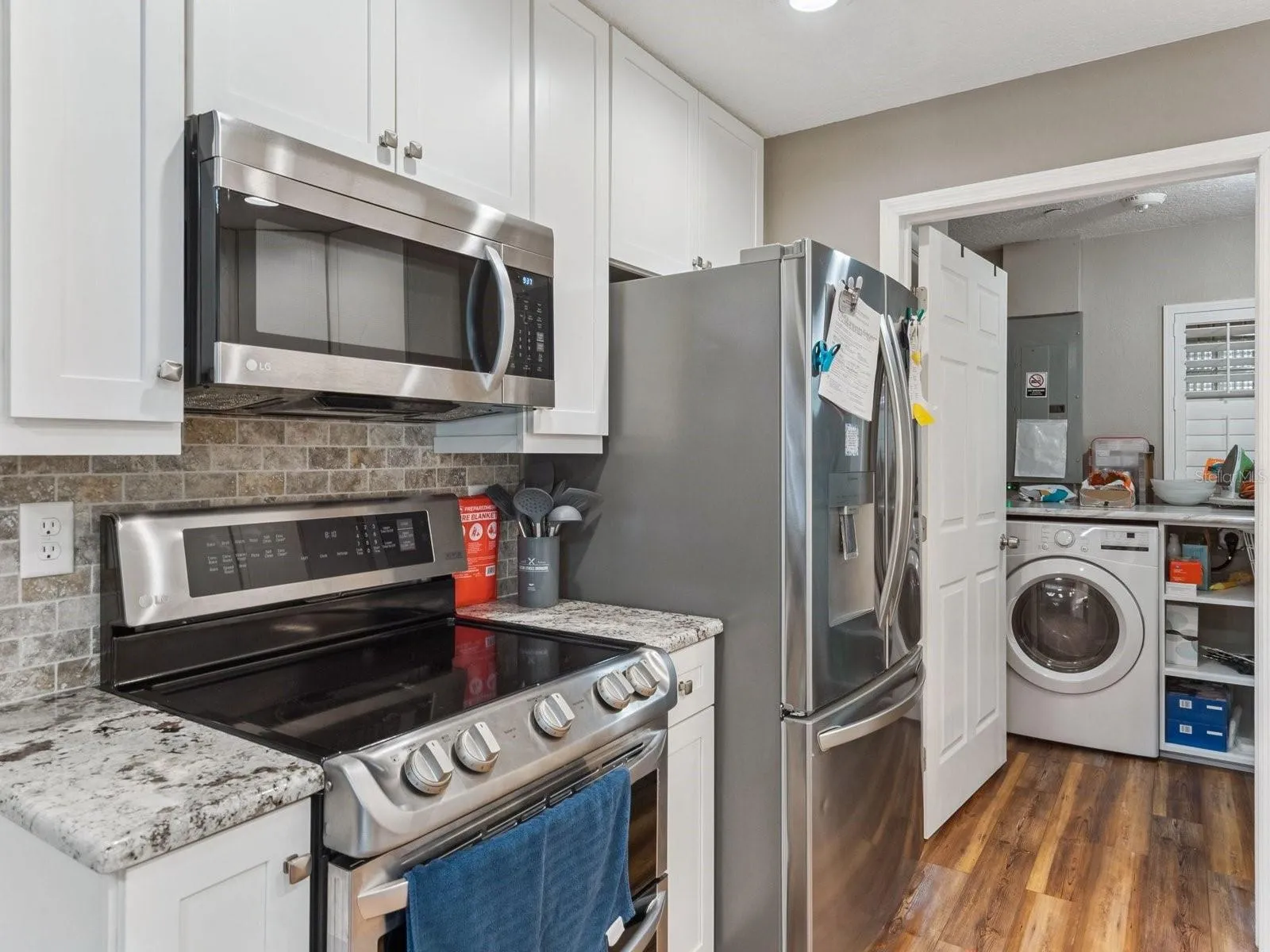 Range and built-in microwave