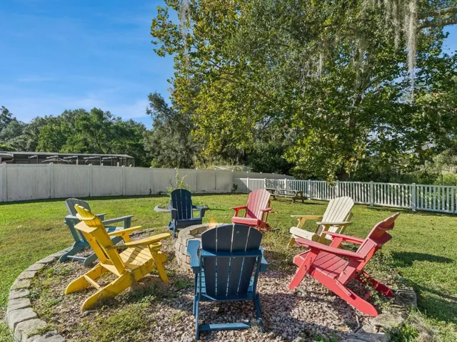 Fire pit gathering area