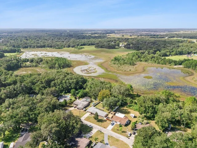 Wide aerial of Spring Lake and surrounding area