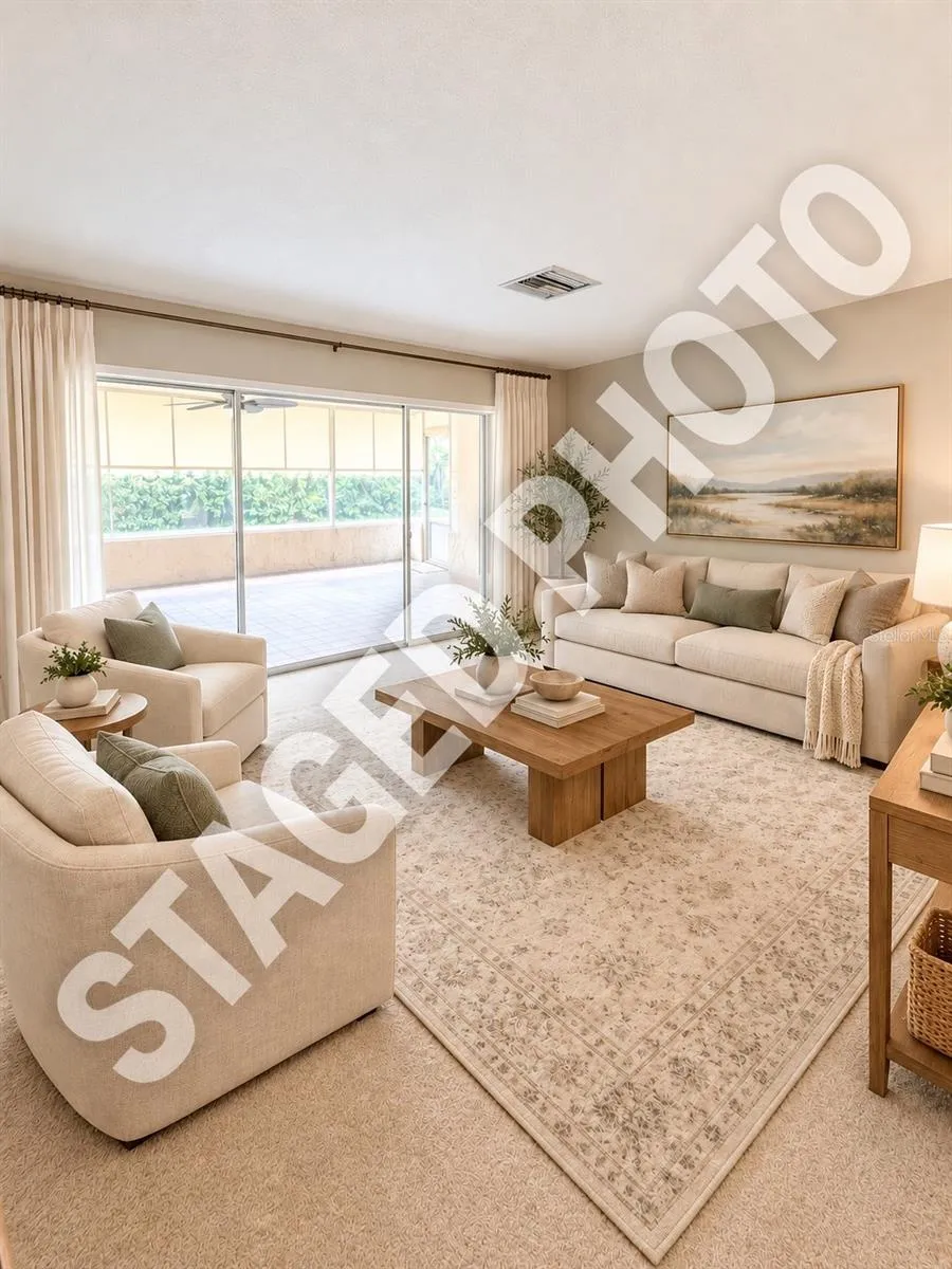 STAGED PHOTO- the only thing changed is the walls were painted and an area rug and furniture.  Simple updates are all this home needs to sparkle.