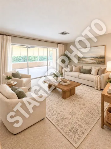STAGED PHOTO- the only thing changed is the walls were painted and an area rug and furniture.  Simple updates are all this home needs to sparkle.
