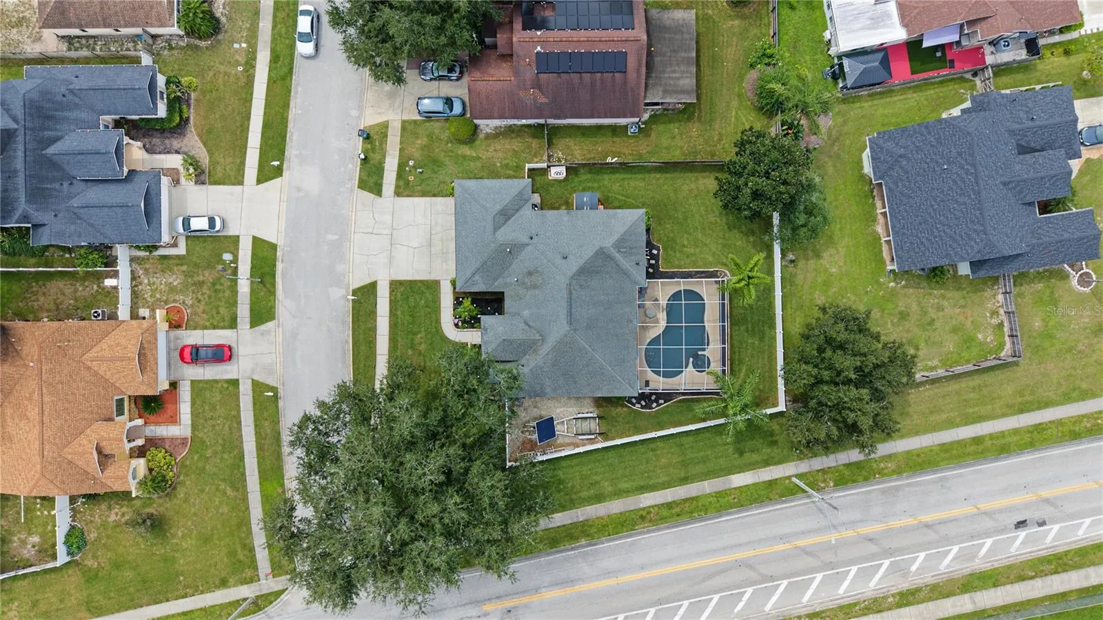 Drone Overview of subject property