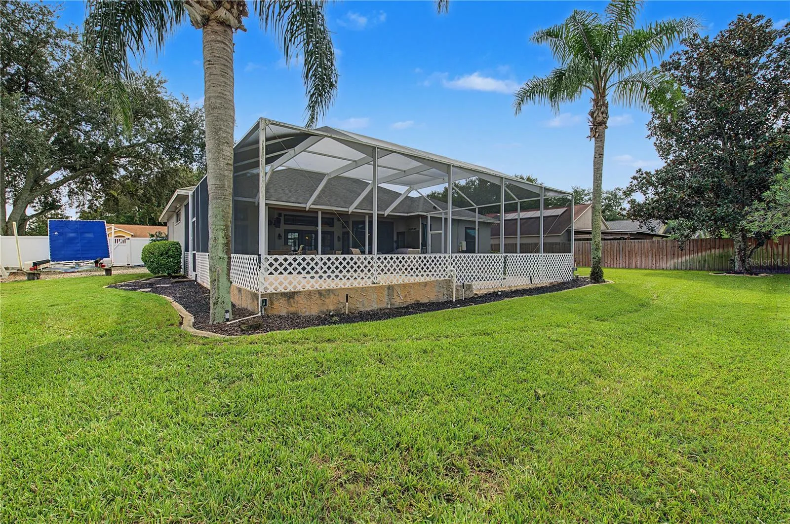 Private and Large Backyard - fully fenced in lot.