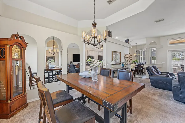 Open Dining Room area, Vaulted ceilings