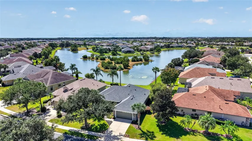 Arial view of 7887 Crosswinds Way and surrounding homes.