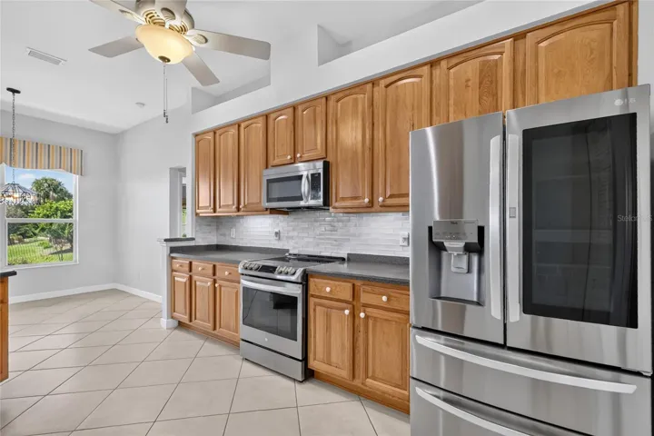 The kitchen is open to the living space allowing the cook to be part of the conversation.