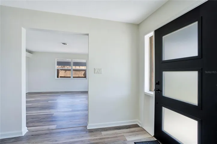 Foyer leading to the living room